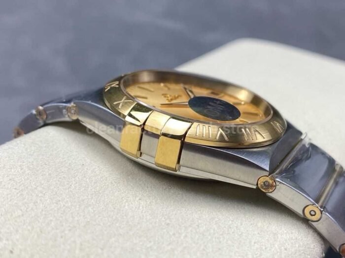 OM+ Factory Omega Constellation Men 123.20.38.21.08.001 38mm Gold/Steel Champagne Dial - Image 6