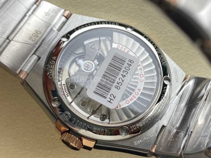 OM+ Factory Omega Constellation Men 123.20.38.21.52.002 38mm Rose Gold/Steel Diamond Silver Dial - Image 8