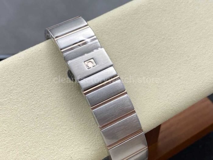 OM+ Factory Omega Constellation Men 123.25.38.21.52.001 38mm Diamond Bezel Rose Gold/Steel Diamond Silver Dial - Image 9