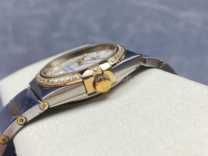OM Factory Omega Constellation Men 123.25.38.21.52.001 38mm Diamond Bezel Yellow GoldSteel Diam 3 Super Clone Watch,Clean Factory Watch