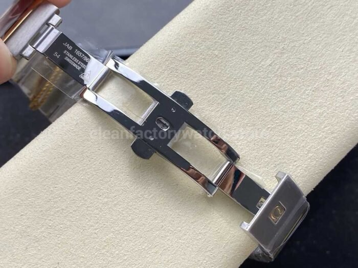 OM+ Factory Omega Constellation Men 123.25.38.21.58.002 38mm Gold/Steel Diamond Champagne Dial - Image 9