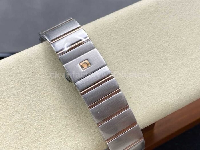 OM Factory Omega Constellation Men 123.25.38.21.63.001 38mm Diamond Bezel Rose GoldSteel Diamond Brown Super Clone Watch,Clean Factory Watch