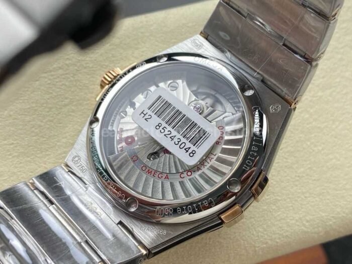 OM Factory Omega Constellation Men 123.25.38.21.63.001 38mm Diamond Bezel Rose GoldSteel Diamond Brown 8 Super Clone Watch,Clean Factory Watch
