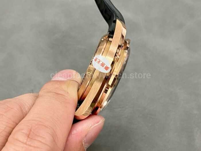RM Factory Omega Speedmaster Professional Moonwatch 310.63.42.50.02.001 Rose Gold Rubber Strap Black Di 4 Super Clone Watch,Clean Factory Watch