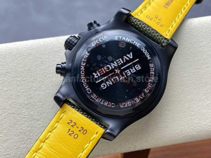 TF Factory Breitling Avenger V13317101L1X1 45mm Steel Green Nylon Canvas Strap Arabic Numer 9 Super Clone Watch,Clean Factory Watch