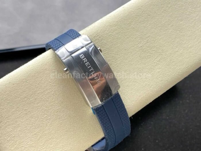TF Factory Breitling Superocean A17376211B1A1 44mm Blue Bezel Steel Blue Rubber Strap Blue Dial 1 Super Clone Watch,Clean Factory Watch