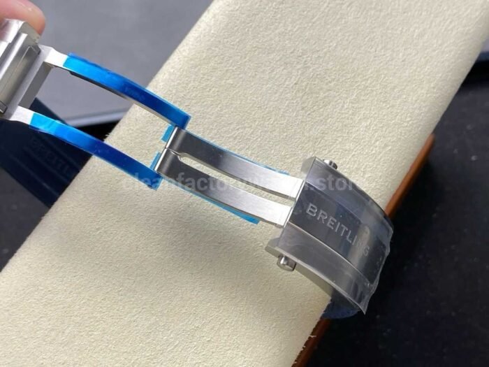 TF Factory Breitling Superocean A17376211B1A1 44mm Blue Bezel Steel Blue Rubber Strap Blue Dial 1 9 Super Clone Watch,Clean Factory Watch