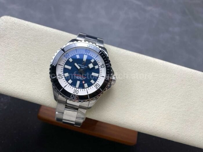 TF Factory Breitling Superocean A17376211C1A1 44mm Black Bezel Full Steel Blue Dial 1 Super Clone Watch,Clean Factory Watch