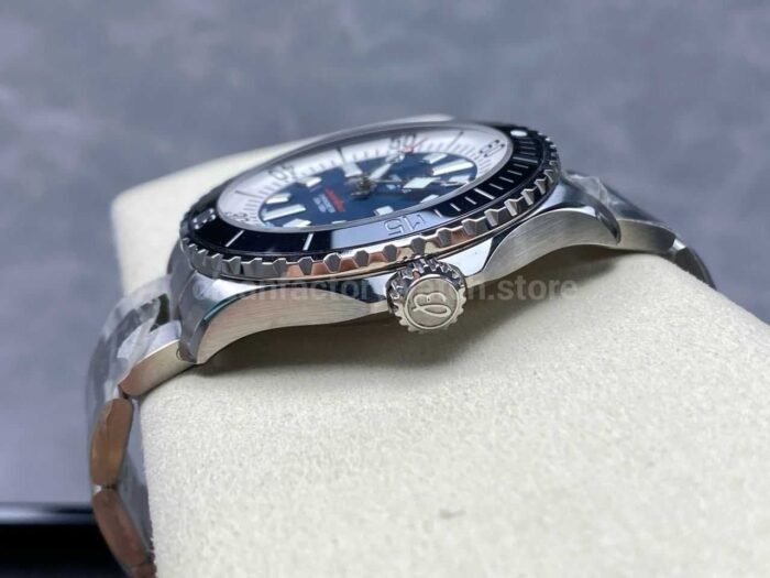 TF Factory Breitling Superocean A17376211C1A1 44mm Black Bezel Full Steel Blue Dial 4 Super Clone Watch,Clean Factory Watch