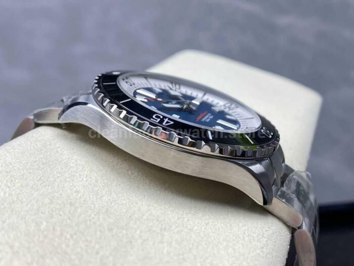 TF Factory Breitling Superocean A17376211C1A1 44mm Black Bezel Full Steel Blue Dial 5 Super Clone Watch,Clean Factory Watch
