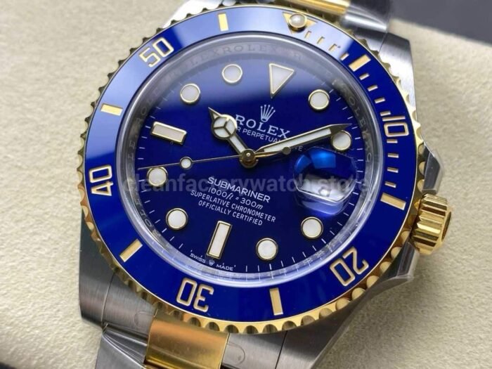 THB Factory Rolex Submariner Date 126613LB 41mm Half Yellow Gold Blue Dial 11 Super Clone Watch,Clean Factory Watch