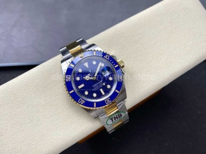 THB Factory Rolex Submariner Date 126613LB 41mm Half Yellow Gold Blue Dial 6 Super Clone Watch,Clean Factory Watch