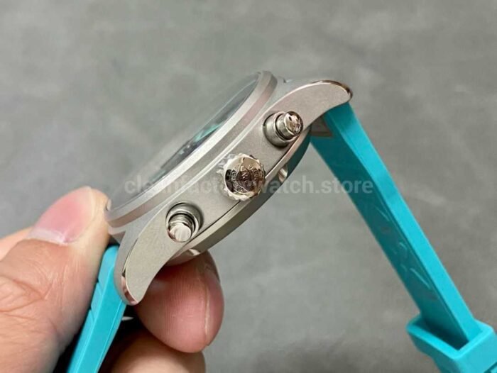 TW Factory IWC Pilot Chronograph IW388108 41mm Rubber Strap Blue Arabic Numerals Black Dial 7 Super Clone Watch,Clean Factory Watch