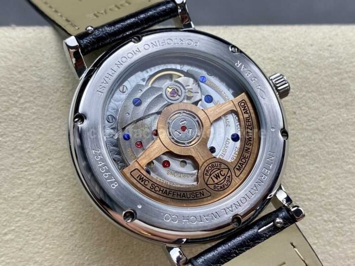 TW Factory IWC Portofino Midsize Automatic Moonphase IW659601 37.1mm Steel Black Leather Strap White Dial 4 Super Clone Watch,Clean Factory Watch