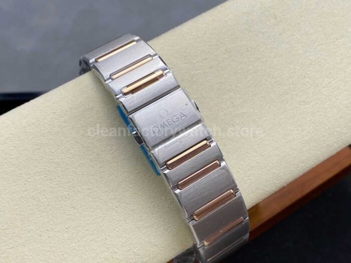V Factory Omega Constellation 131.23.41.21.06.001 41mm Black Ceramic Bezel Half Rose GoldSteel Grey 3 Super Clone Watch,Clean Factory Watch