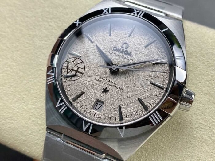 V Factory Omega Constellation 131.30.41.21.99.001 41mm Black Ceramic Bezel Full Steel Meteorites Wh 5 Super Clone Watch,Clean Factory Watch