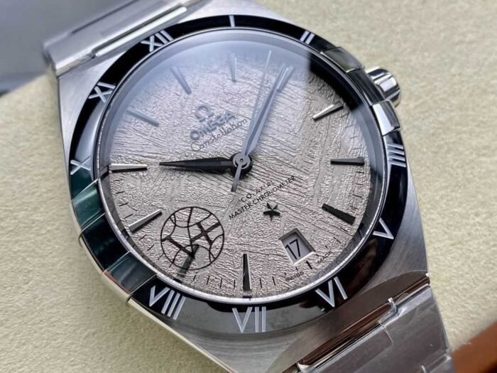 V Factory Omega Constellation 131.30.41.21.99.001 41mm Black Ceramic Bezel Full Steel Meteorites Wh 7 Super Clone Watch,Clean Factory Watch