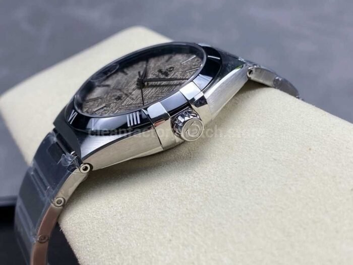 V Factory Omega Constellation 131.30.41.21.99.001 41mm Black Ceramic Bezel Full Steel Meteorites Whit 1 Super Clone Watch,Clean Factory Watch