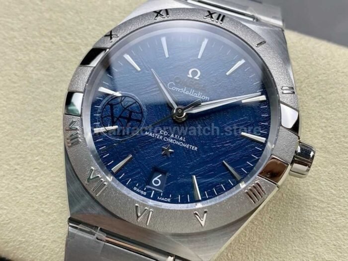 V Factory Omega Constellation 131.30.41.21.99.003 41mm Silver Titanium Bezel Full Steel Meteorites 4 Super Clone Watch,Clean Factory Watch