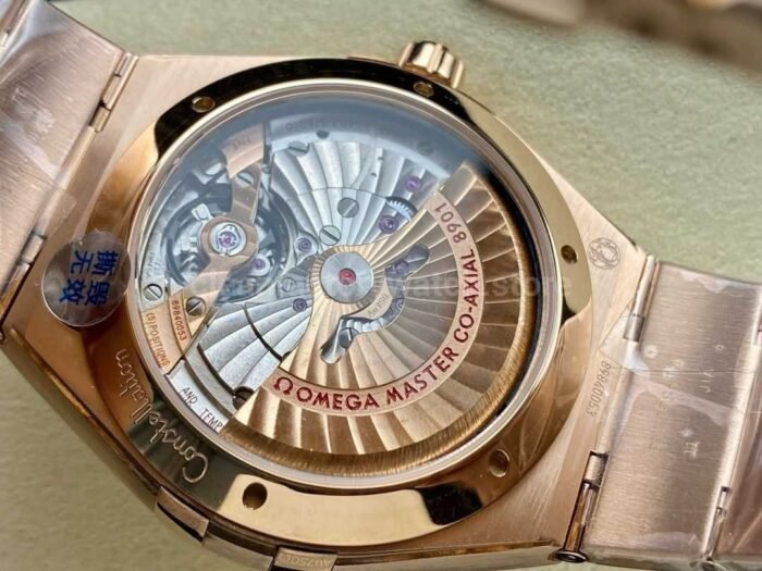V Factory Omega Constellation 131.50.41.21.99.002 41mm Champagne Ceramic Bezel Full Rose Gold Cham 7 Super Clone Watch,Clean Factory Watch