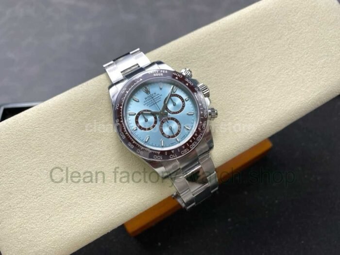 VS Factory Counterweight Rolex Daytona 126506-0001 40mm Full Platinum Ice Blue Dial - Image 4