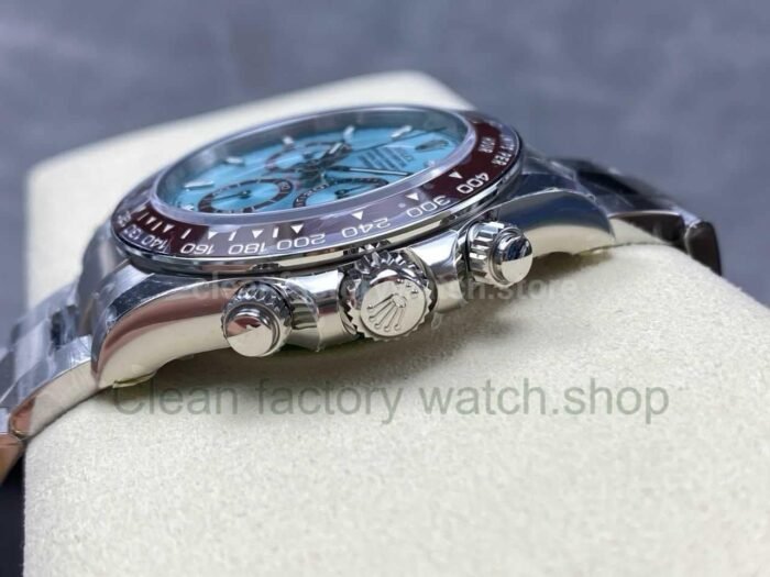 VS Factory Counterweight Rolex Daytona 126506-0001 40mm Full Platinum Ice Blue Dial - Image 7