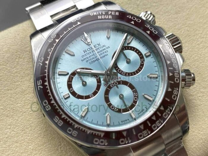 VS Factory Counterweight Rolex Daytona 126506-0001 40mm Full Platinum Ice Blue Dial - Image 2