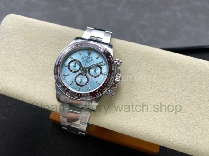 VS Factory Counterweight Rolex Daytona 126506-0001 40mm Full Platinum Ice Blue Dial - Image 5