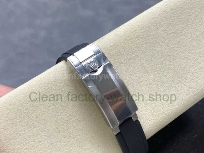 VS Factory Counterweight Rolex Daytona 126519LN-0002 40MM White Gold Rubber Strap Silver Eye Black Dial - Image 9