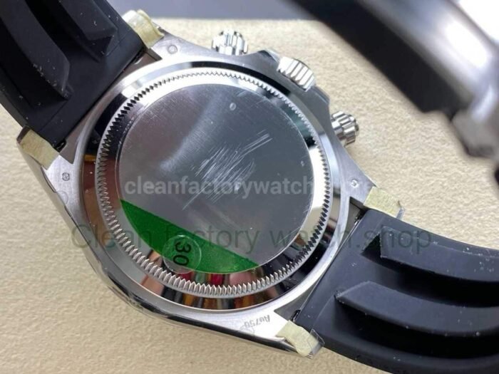 VS Factory Counterweight Rolex Daytona 126519LN-0002 40MM White Gold Rubber Strap Silver Eye Black Dial - Image 8