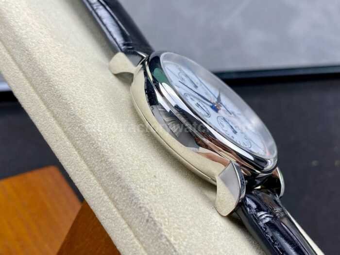 VVS Factory IWC Portofino Chronograph IW391024 42mm Steel Leather Strap White Dial 5 Super Clone Watch,Clean Factory Watch