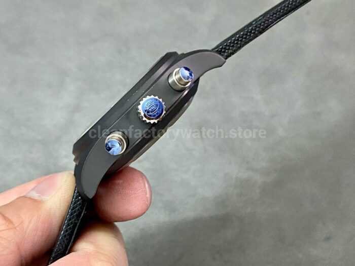 YL Factory IWC Pilot IW389005 44.5mm Ceramic Textile Strap Arabic Numerals Black Dial 3 Super Clone Watch,Clean Factory Watch