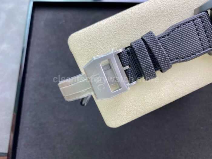 ZF Factory IWC Big Pilot Top Gun IW502003 46mm Ceramic Textile Strap Arabic Numerals Black Dial 3 Super Clone Watch,Clean Factory Watch