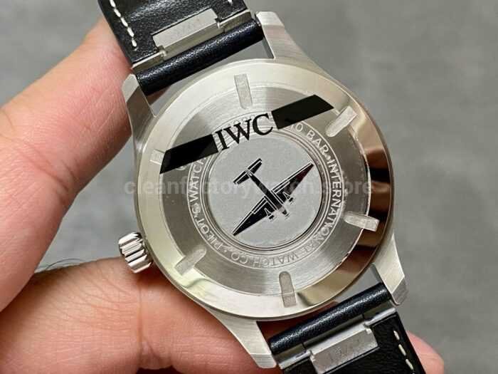 ZF Factory IWC Pilot Mark XX IW328201 40mm Steel Leather Strap Blue Arabic Numerals Dial 4 Super Clone Watch,Clean Factory Watch