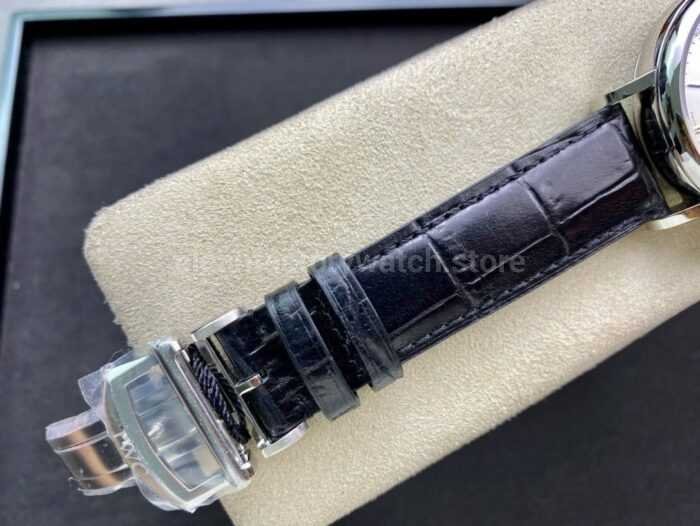 ZF Factory IWC Portofino Chronograph IW391031 42mm Steel Leather Strap Silver Dial 5 Super Clone Watch,Clean Factory Watch