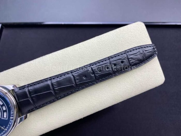 ZF Factory IWC Portuguese Annual Calendar IW503502 44mm Steel Leather Strap Arabic Numerals Blue Dial - Image 9