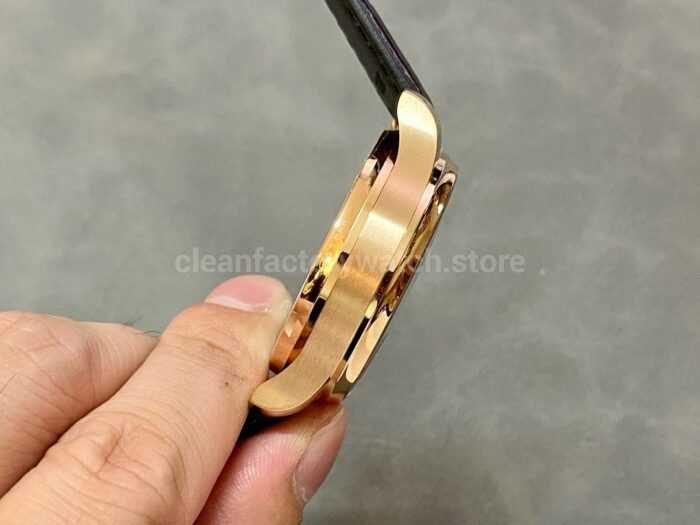 ZF Factory IWC Portuguese Automatic IW500702 42mm Rose Gold Leather Strap Silver Arabic Numerals Dial 7 Super Clone Watch,Clean Factory Watch