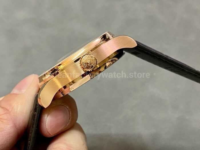 ZF Factory IWC Portuguese Automatic IW500702 42mm Rose Gold Leather Strap Silver Arabic Numerals Dial 8 Super Clone Watch,Clean Factory Watch