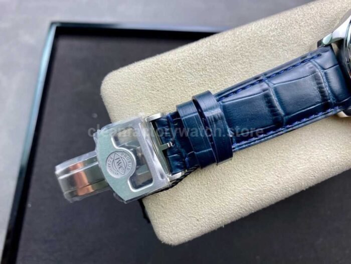 ZF Factory IWC Portuguese Automatic IW500705 42mm Steel Leather Strap Silver Arabic Numerals Dial - Image 8