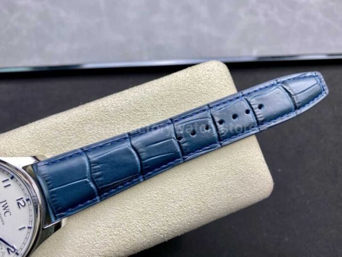 ZF Factory IWC Portuguese Automatic IW500705 42mm Steel Leather Strap Silver Arabic Numerals Dial - Image 9