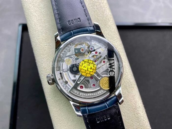 ZF Factory IWC Portuguese Automatic IW500705 42mm Steel Leather Strap Silver Arabic Numerals Dial - Image 7