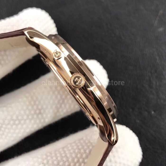 ZF Factory Jaeger LeCoultre Master Ultra Thin Moon 1252520 39mm Rose gold Leather Strap Silver Dia 9 Super Clone Watch,Clean Factory Watch