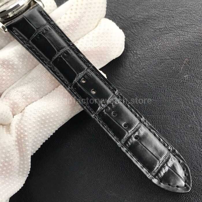 ZF Factory Jaeger LeCoultre Master Ultra Thin Moon Q1258420 39mm Steel Leather Strap Silver Dial 1 Super Clone Watch,Clean Factory Watch