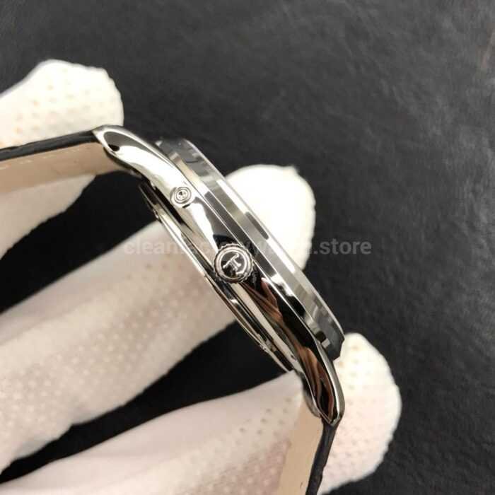 ZF Factory Jaeger LeCoultre Master Ultra Thin Moon Q1258420 39mm Steel Leather Strap Silver Dial 7 Super Clone Watch,Clean Factory Watch
