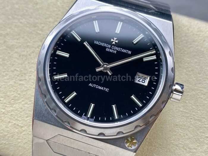 8 Factory Vacheron Constantin Historiques 44018 37mm Full Steel Black Dial 3 Super Clone Watch,Clean Factory Watch