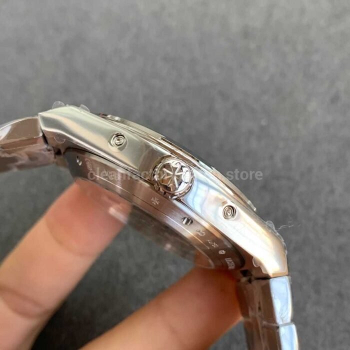 8F Factory Vacheron Constantin Overseas 4300V Perpetual Calendar 41.5mm Full Steel Grey Dial - Image 5