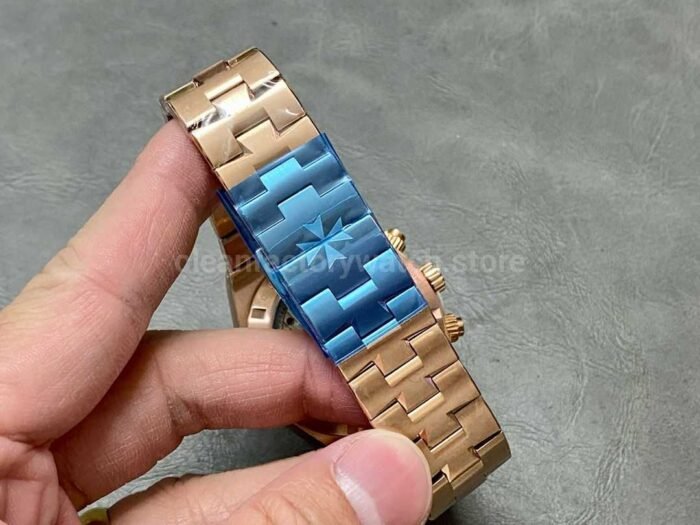 8F Factory Vacheron Constantin Overseas Chronograph 5500V/000R-B074 42.5mm Full Rose Gold Silver Dial - Image 8