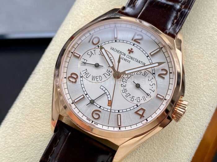 AI Factory Vacheron Constantin Fiftysix 4400E000R B436 40mm Rose Gold Leather Strap 7 Super Clone Watch,Clean Factory Watch