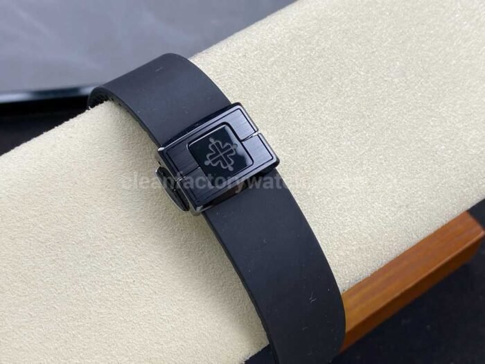 AMG Factory Customer Made Patek Philippe Nautilus PP5711 40mm Ceramics Black Rubber Strap Black Dial - Image 8