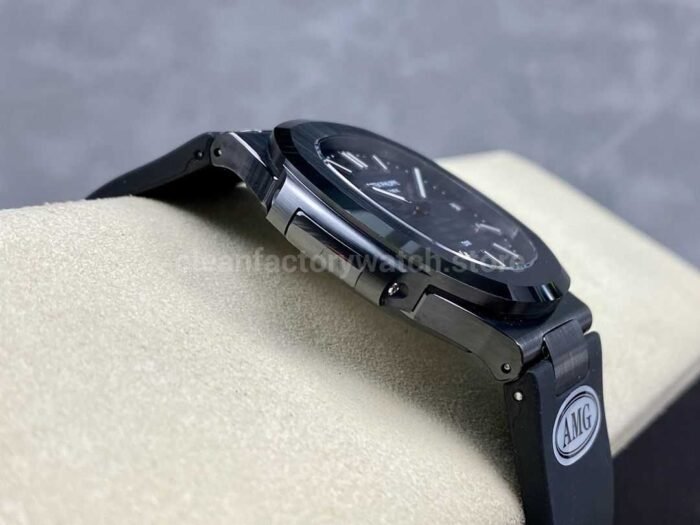 AMG Factory Customer Made Patek Philippe Nautilus PP5711 40mm Ceramics Black Rubber Strap Grey Dial - Image 5